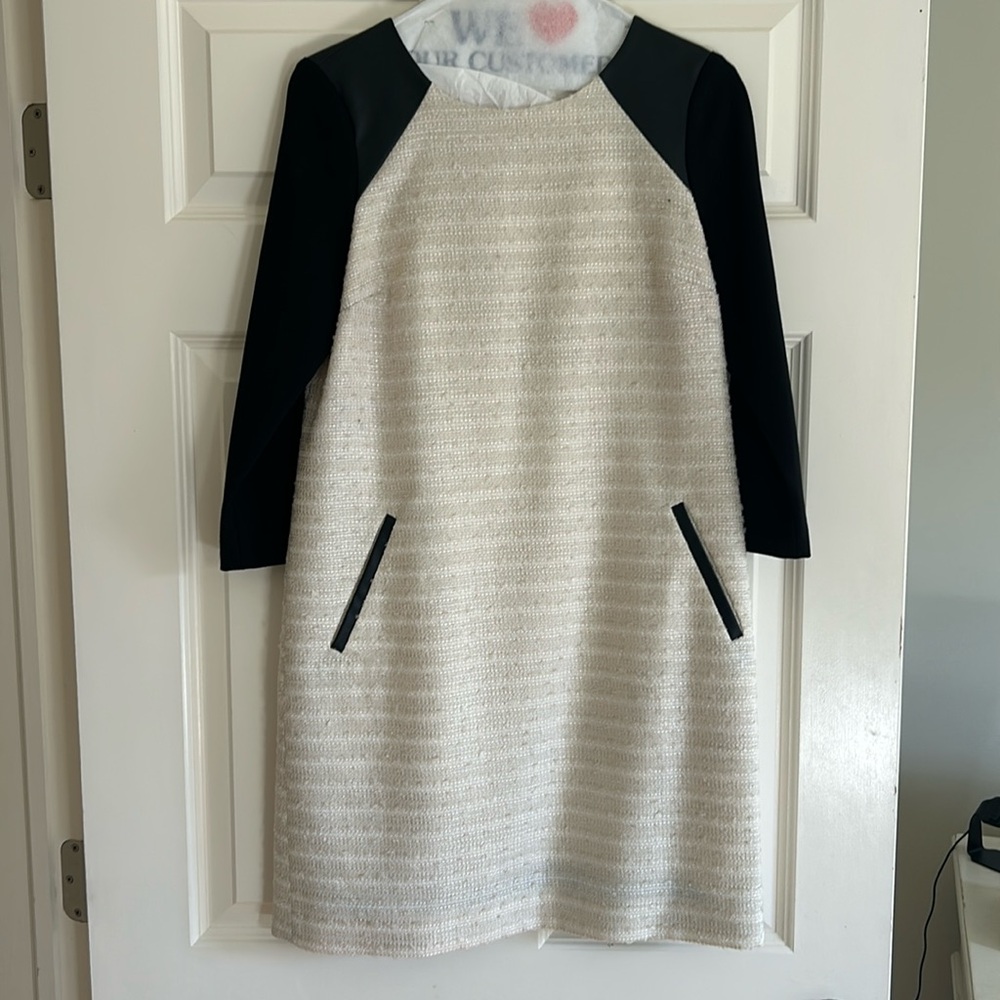 Anthropologie party mini dress, winter white sz2 NWOT